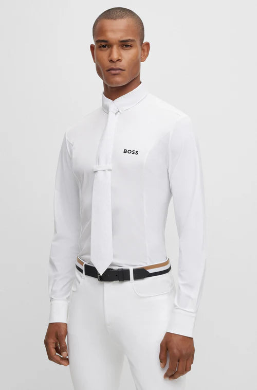 Hugo Boss mens white tie