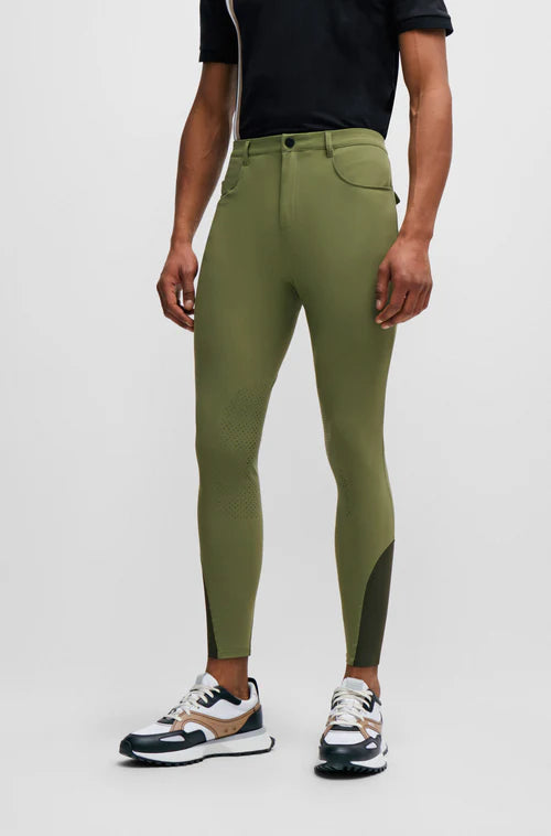 Boss equestrian breeches men olive