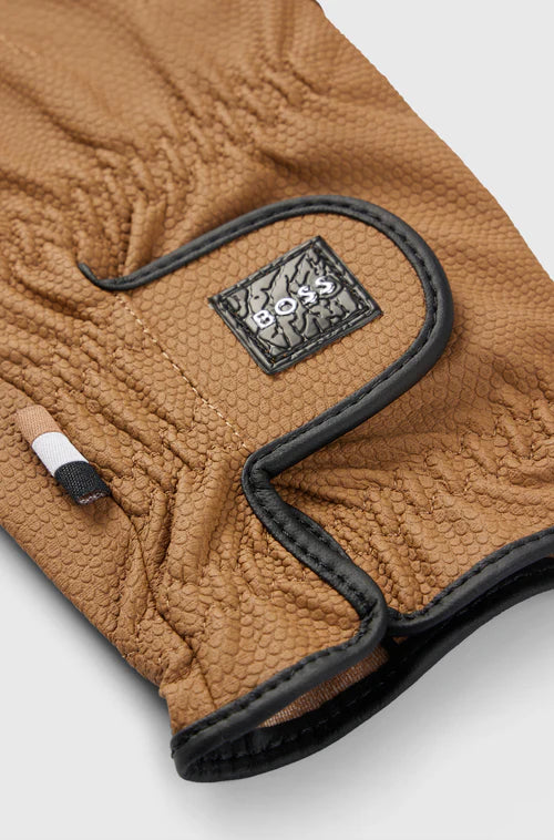 Horse riding gloves in light tan