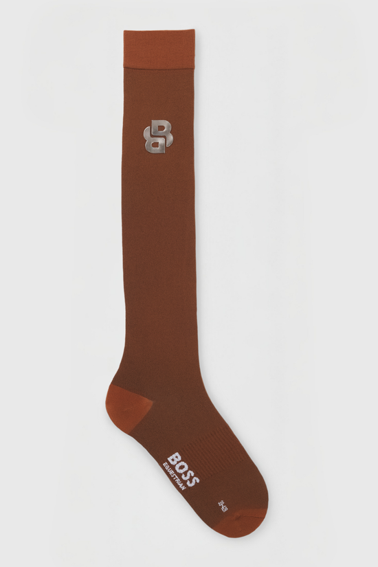 Boss riding socks in brown