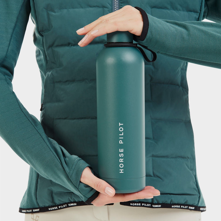 Horse pilot insulated water bottle