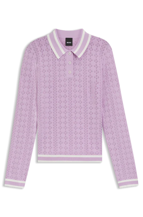 Light Purple Boss Equestrian top