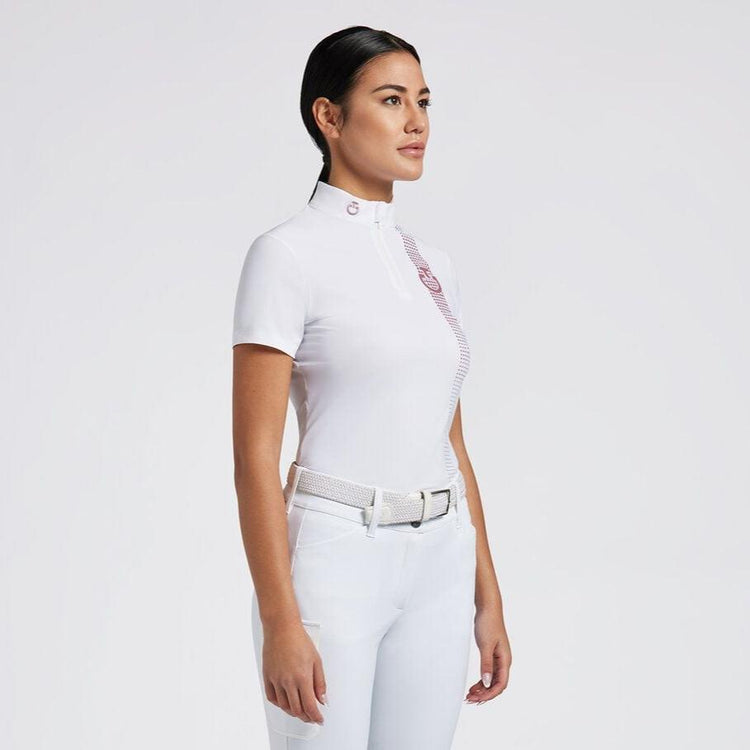 Cavalleria Toscana show shirt with pink details