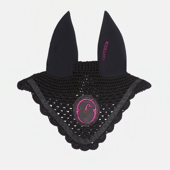 Vestrum black pink ear bonnet