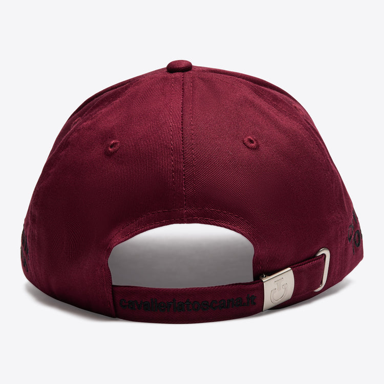 Maroon baseball cap from Cavalleria Toscana