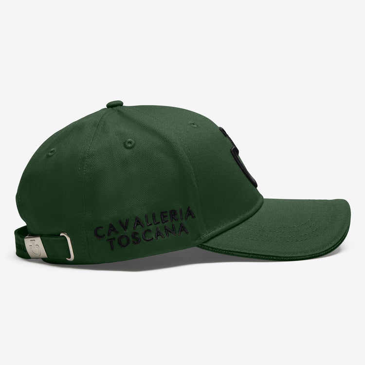 Side view of Cavalleria Toscana Green cap