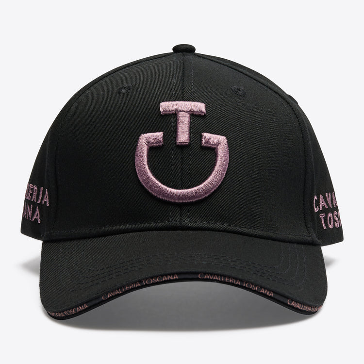 Cavalleria Toscana black and pink baseball cap