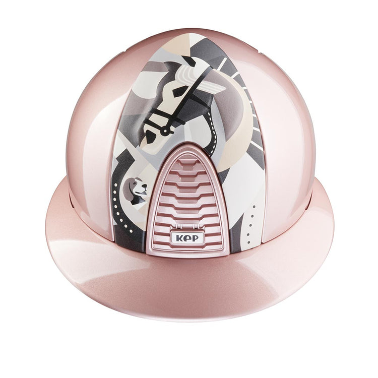Luxury pink horse riding helmet