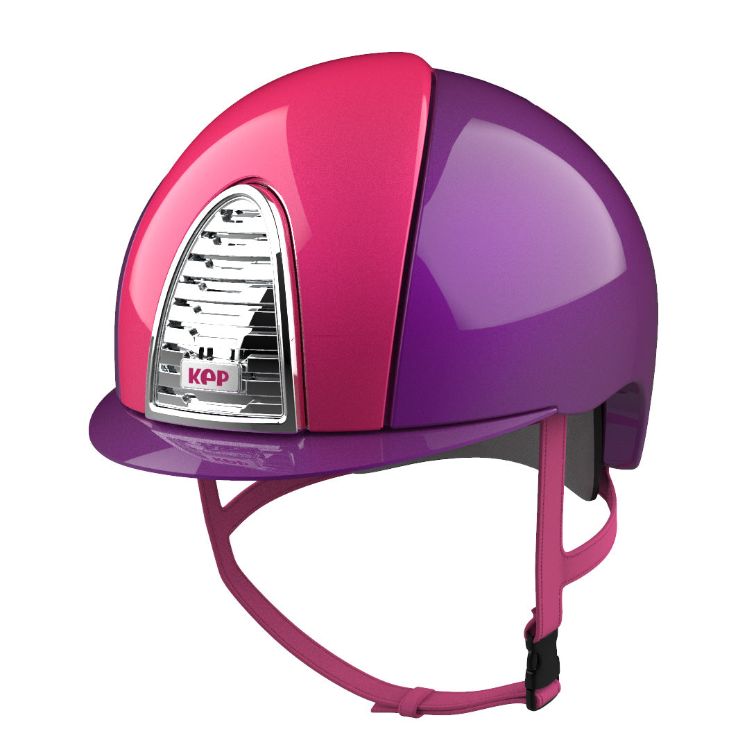 crosscountry motorcycle helmet Riding Helmet Cromo 2.0 XC Metal Purple with Cerise Inserts – EquiZone Online