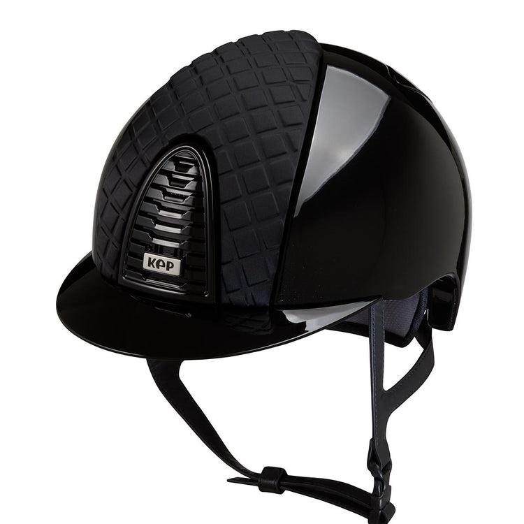 Black Shiny horse riding helmet