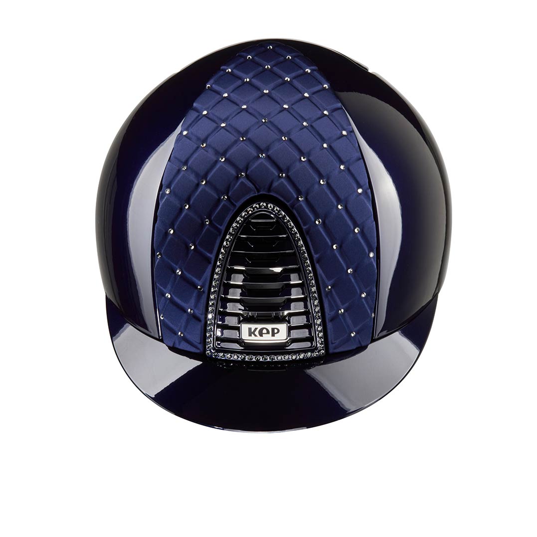 Horse riding helmet with Swarovski crystals