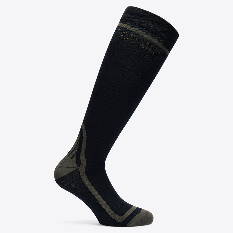Wool equestrian riding socks for winter