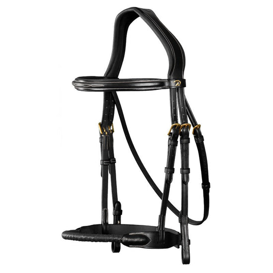 Leather Covered Rope Noseband Bridle