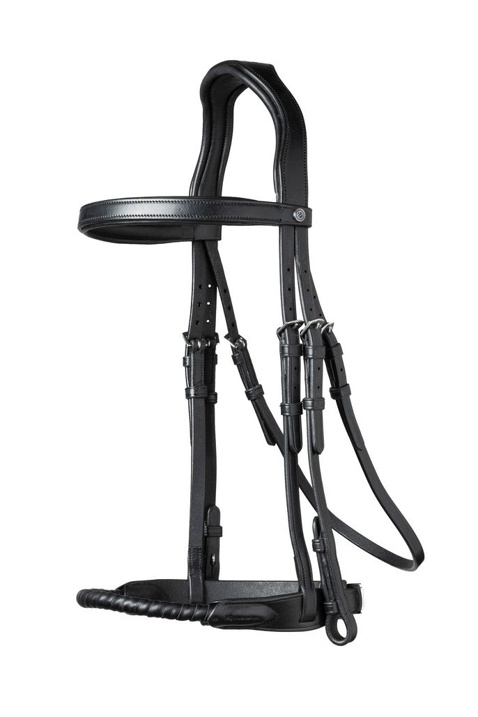 Leather rope noseband bridle