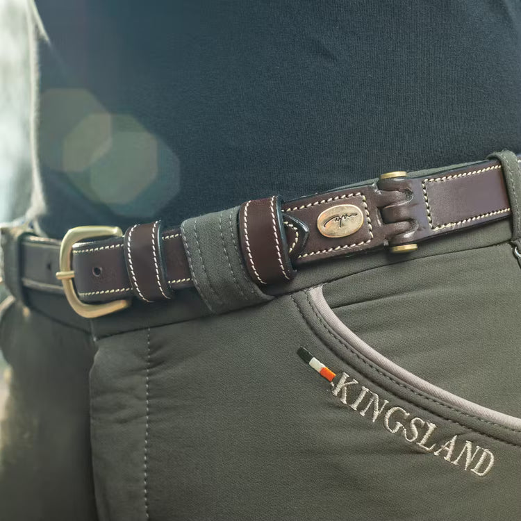 Flat Leather Belt - From 80 to 120cm