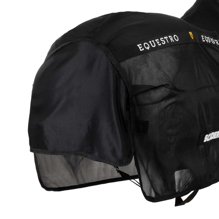 Fly sheet with fleece on the back