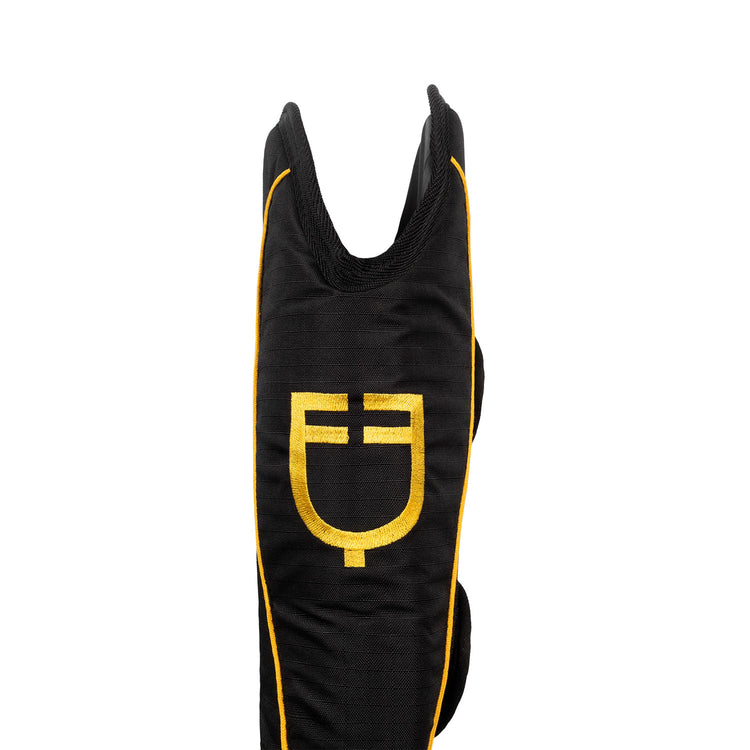 Equestro travel boots with yellow logo