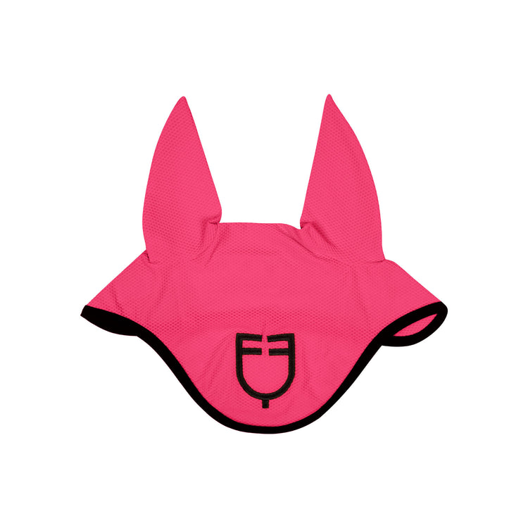 Pink ear bonnet for horses