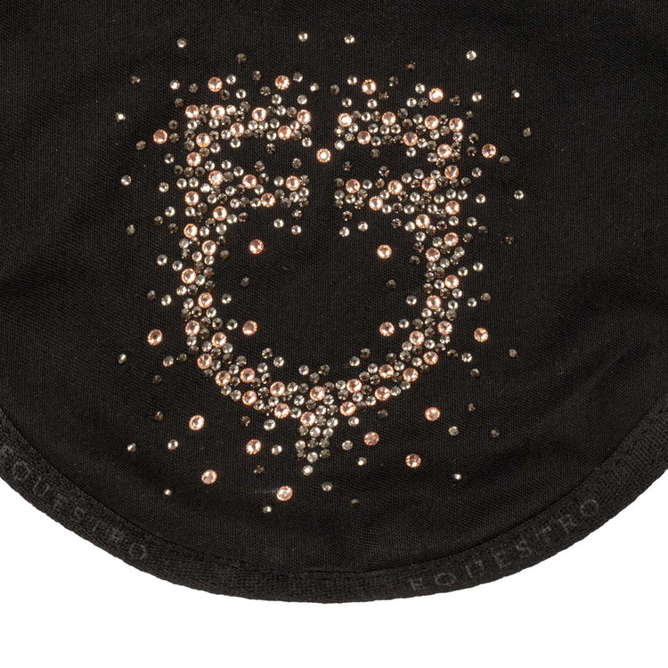Horse ear bonnet with shiny logo
