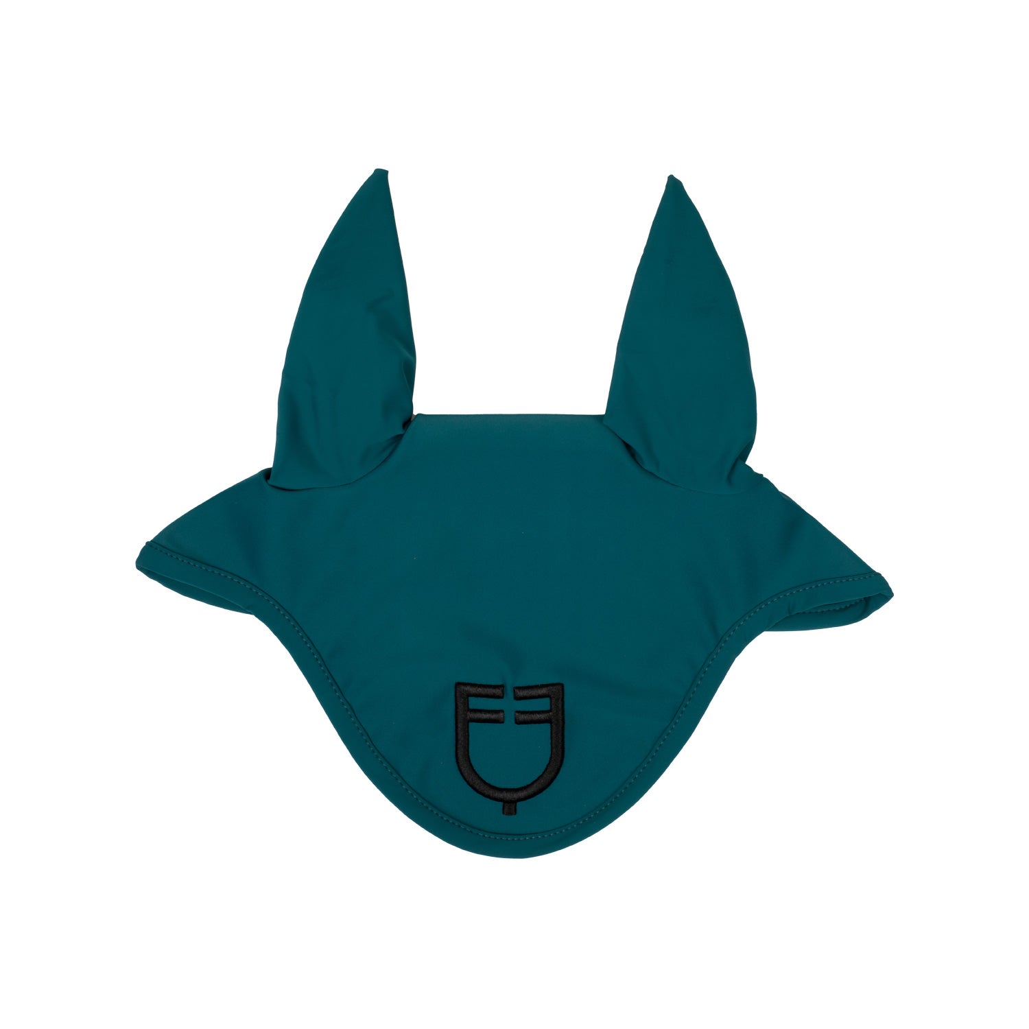 Petrol green horse ear bonnet