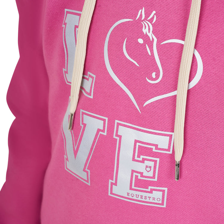 soft fleece equestrian hoodie for young riders