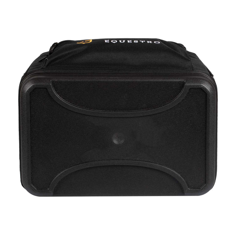 Grooming bag with hard bottom