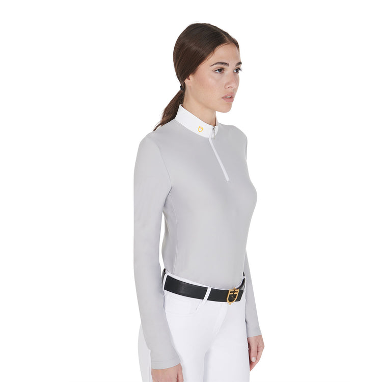 equestrian competition polo with fleece