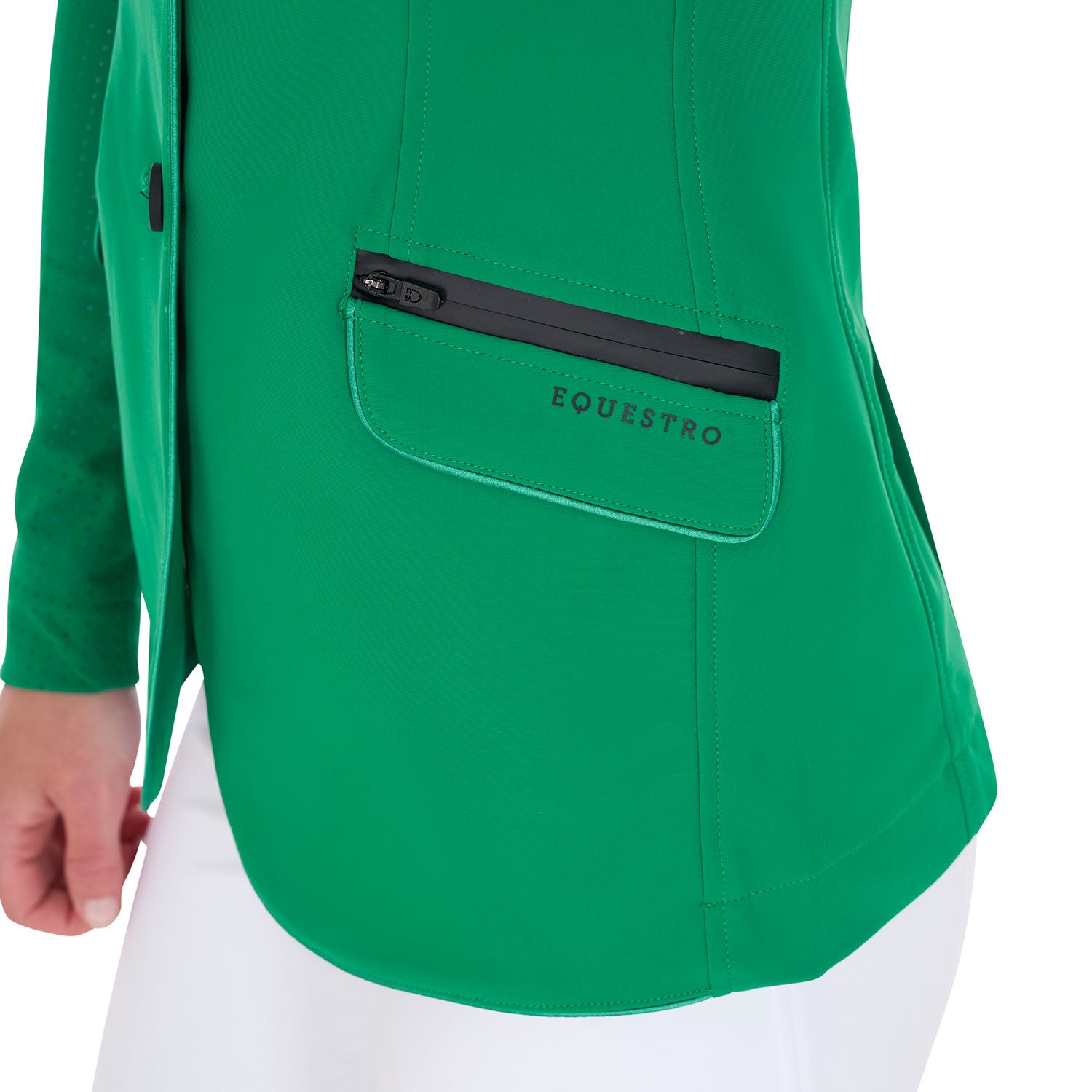 Green equestro show jacket