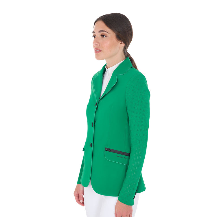 Green show jumping jacket