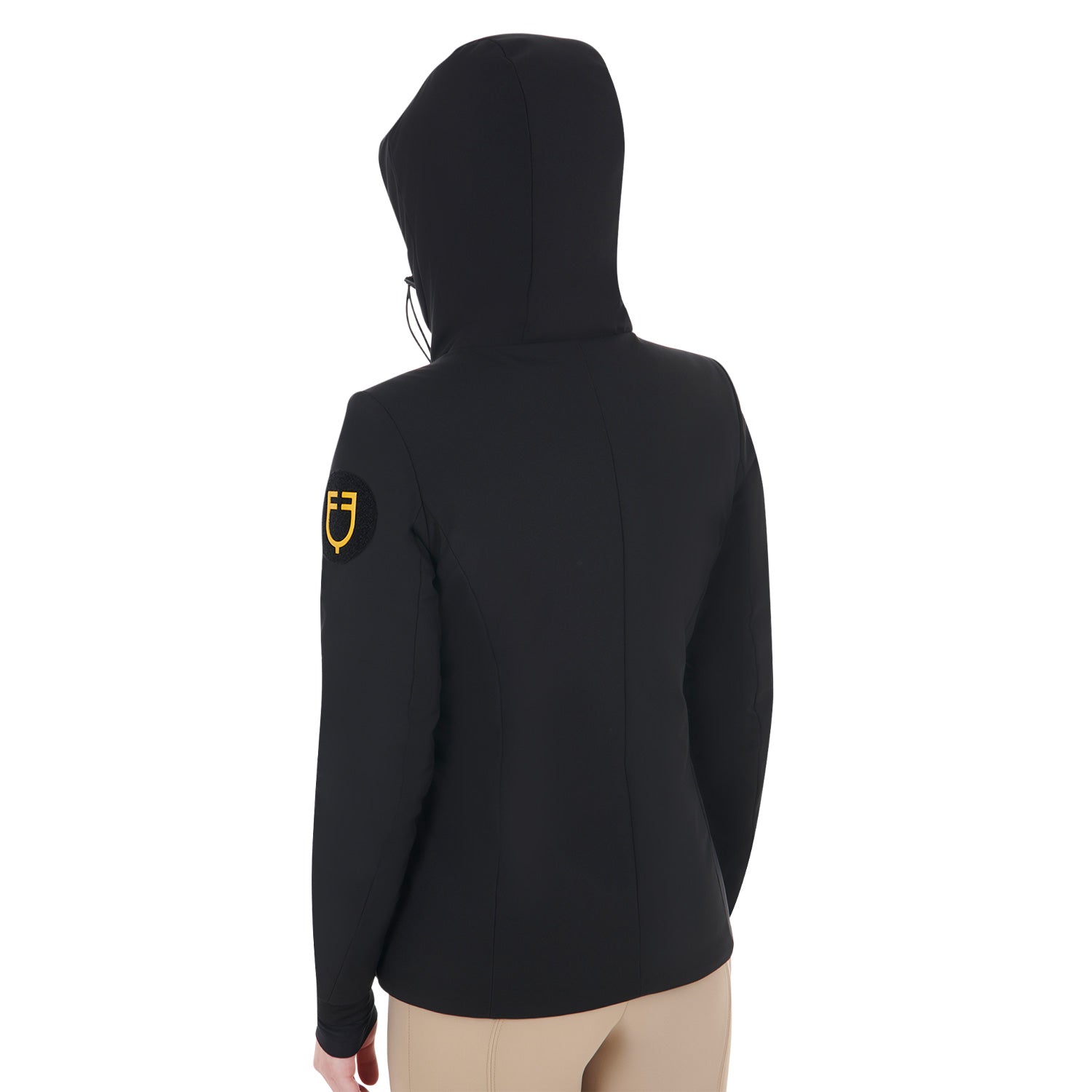 Windproof equestrian jacket with thermal insulation