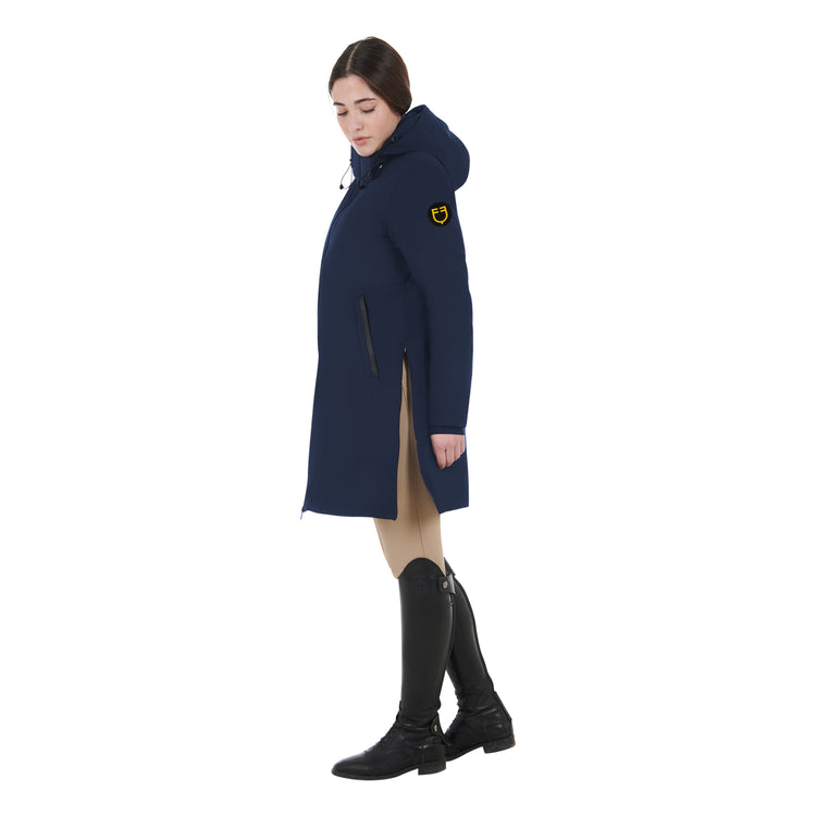 Women’s waterproof riding jacket with thermal insulation and wind protection