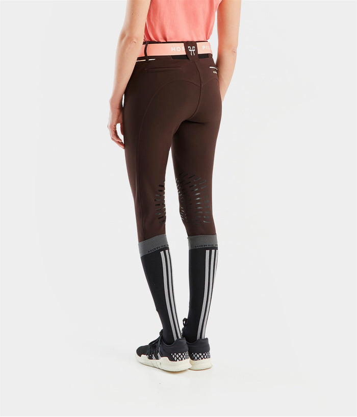 Brown horse riding breeches women