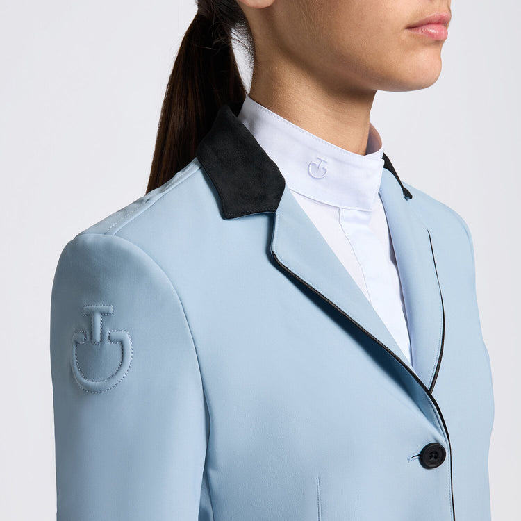 Girls equestrian show coat in blue