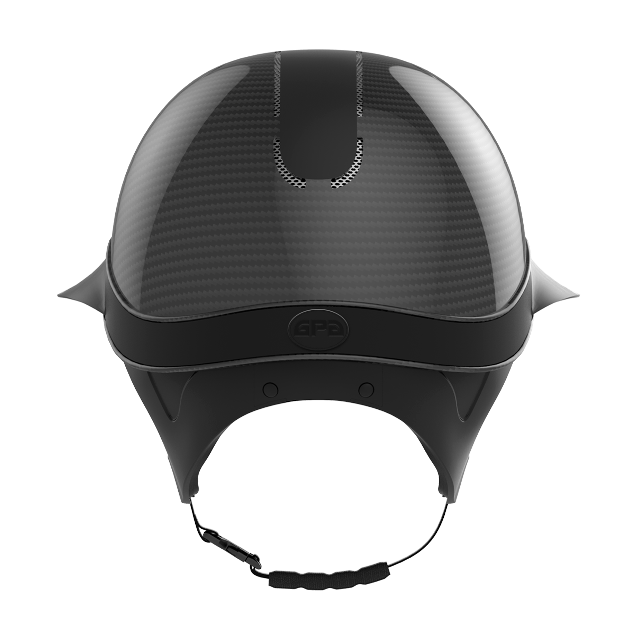 Carbon equestrian helmet