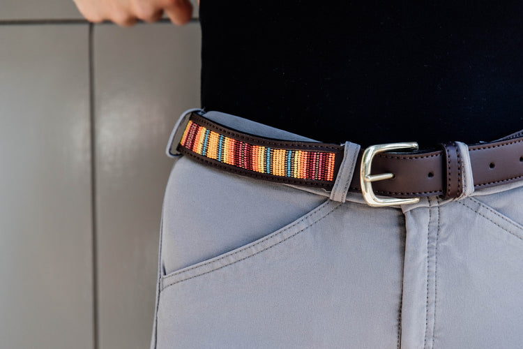 vegan leather equestrian belt