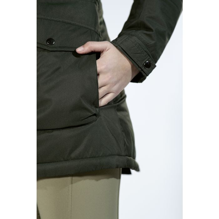 Hunting green parka