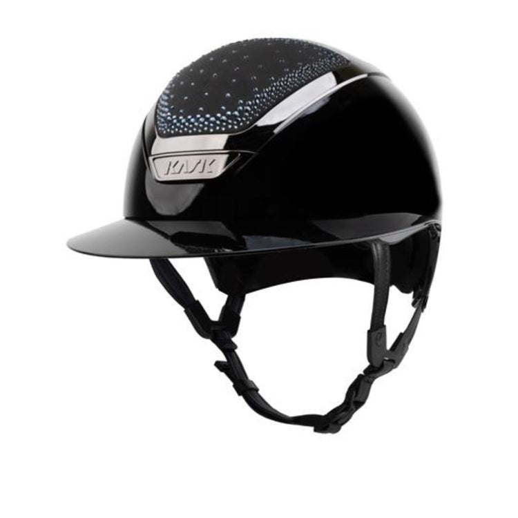 Stylish horse riding helmet for dressage