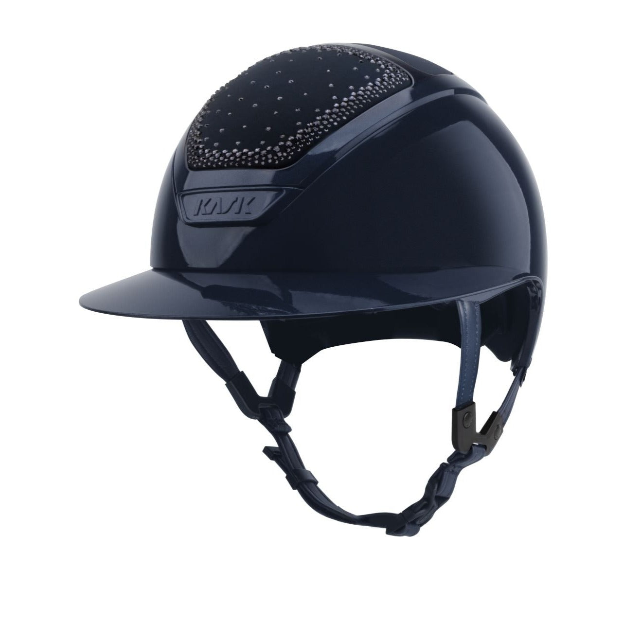 Navy show jumping helmet for women