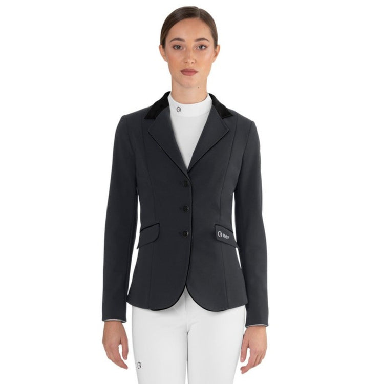 ego7 grey horseback riding show jacket