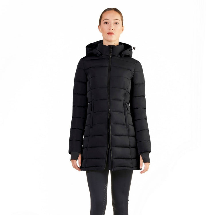 Mid length equestrian parka