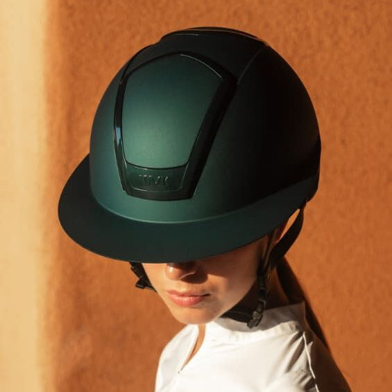 Green Equestrian Riding Helmet