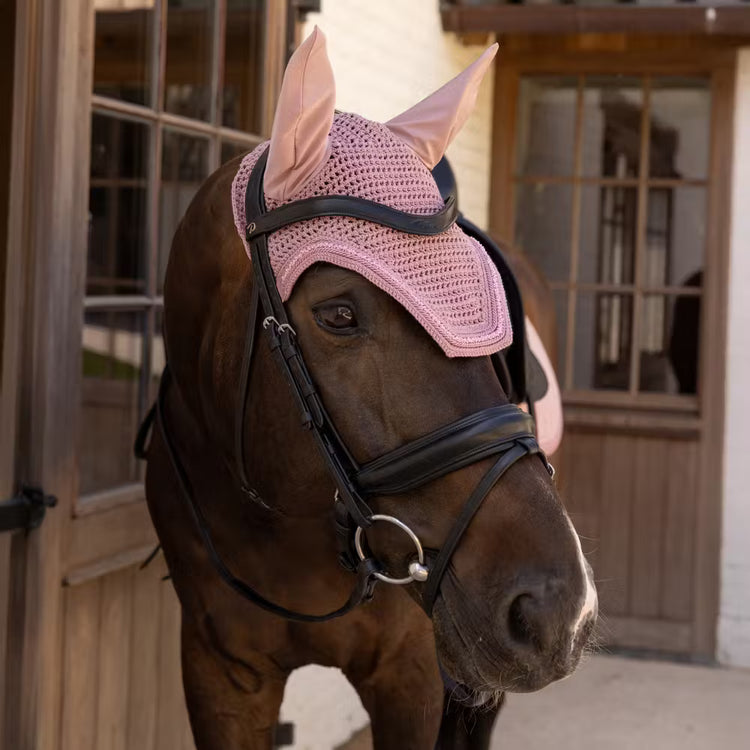 Kentucky Horsewear Ear Bonnet Wellington Velvet Mini Pearls