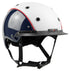 Casco bright blue and white helmet