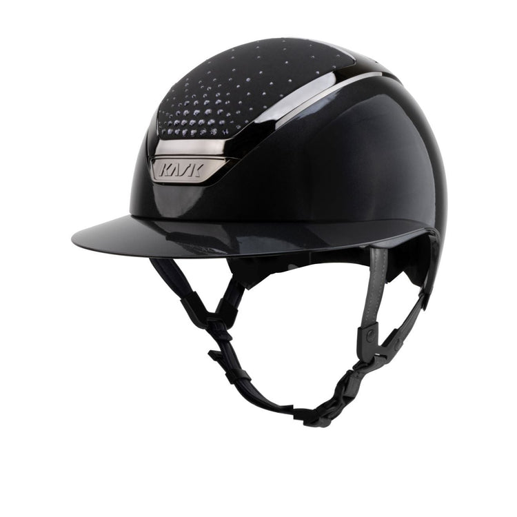 Kask jeździecki z ozdobami Swarovski