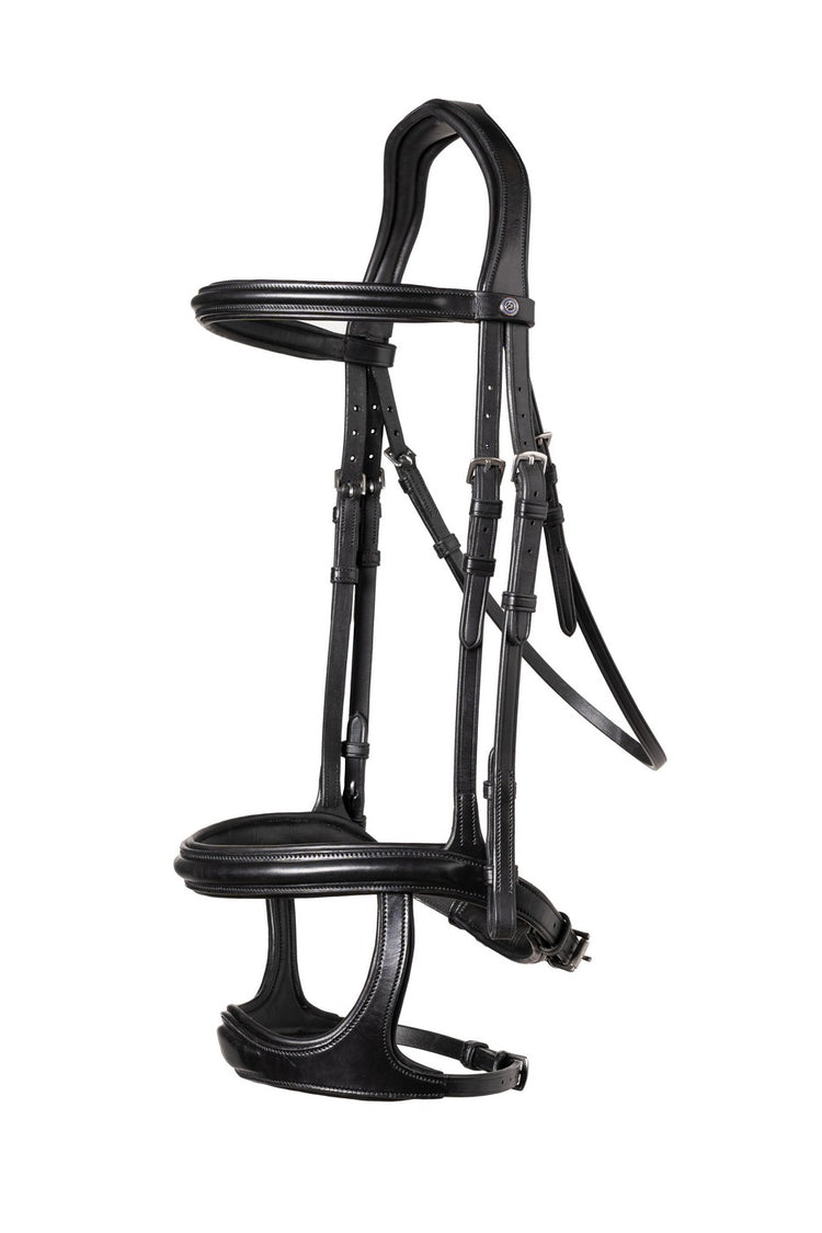 Double noseband jumping bridle