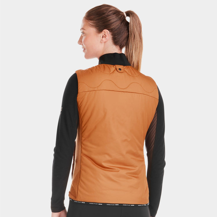 Burnt orange equestrian vest