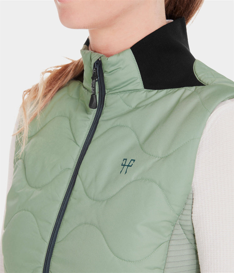 Light green equestrian winter vest