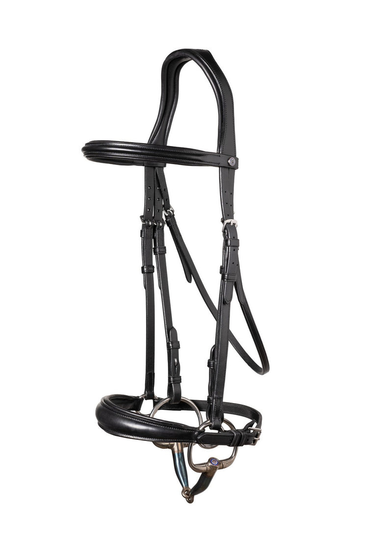 Padded drop noseband bridle