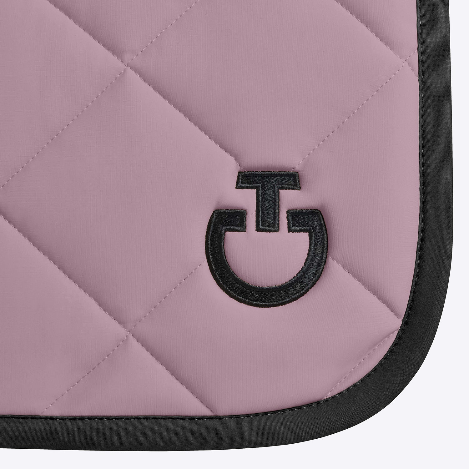 Pink CT saddle pad with black edging