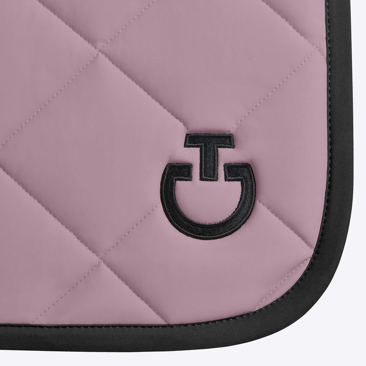 Pink CT saddle pad with black edging